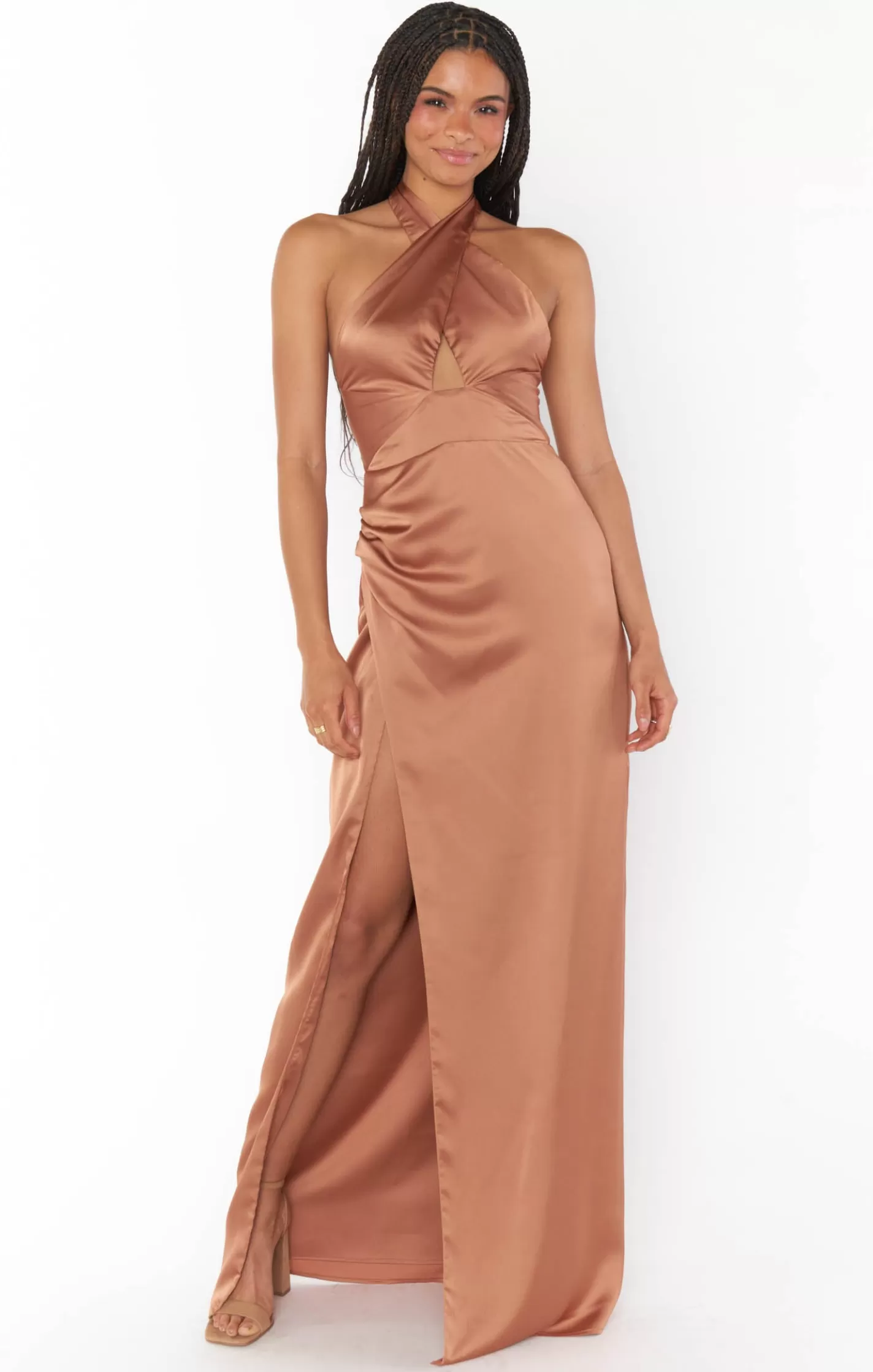 Show Me Your Mumu Adele Halter Maxi Dress