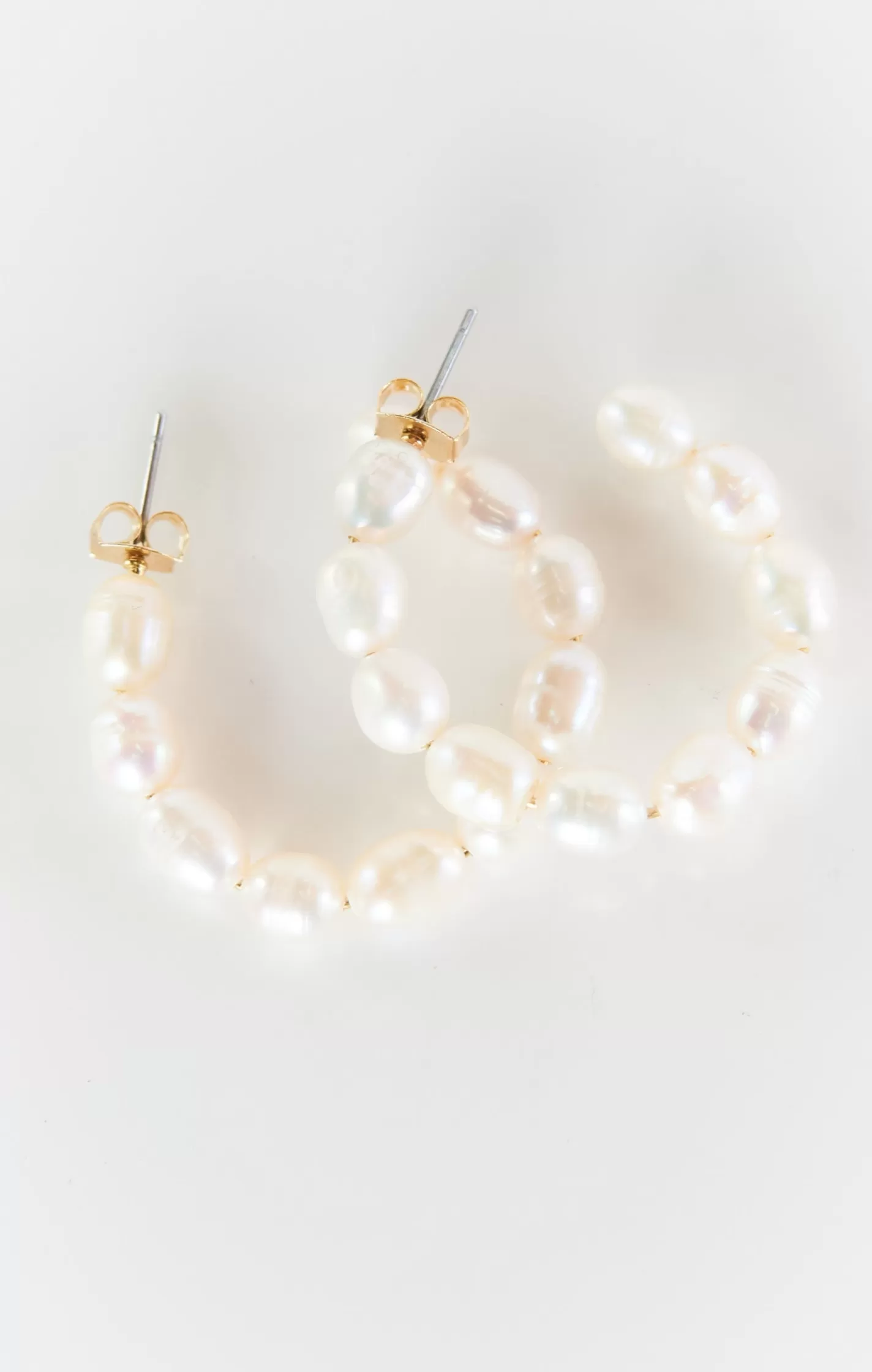 Show Me Your Mumu ALV Jewels Penny Pearl Hoop Earrings