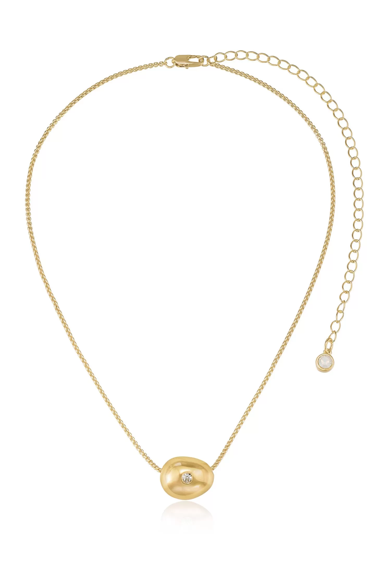 Show Me Your Mumu Ettika Crystal Dot Pebble Pendant Necklace