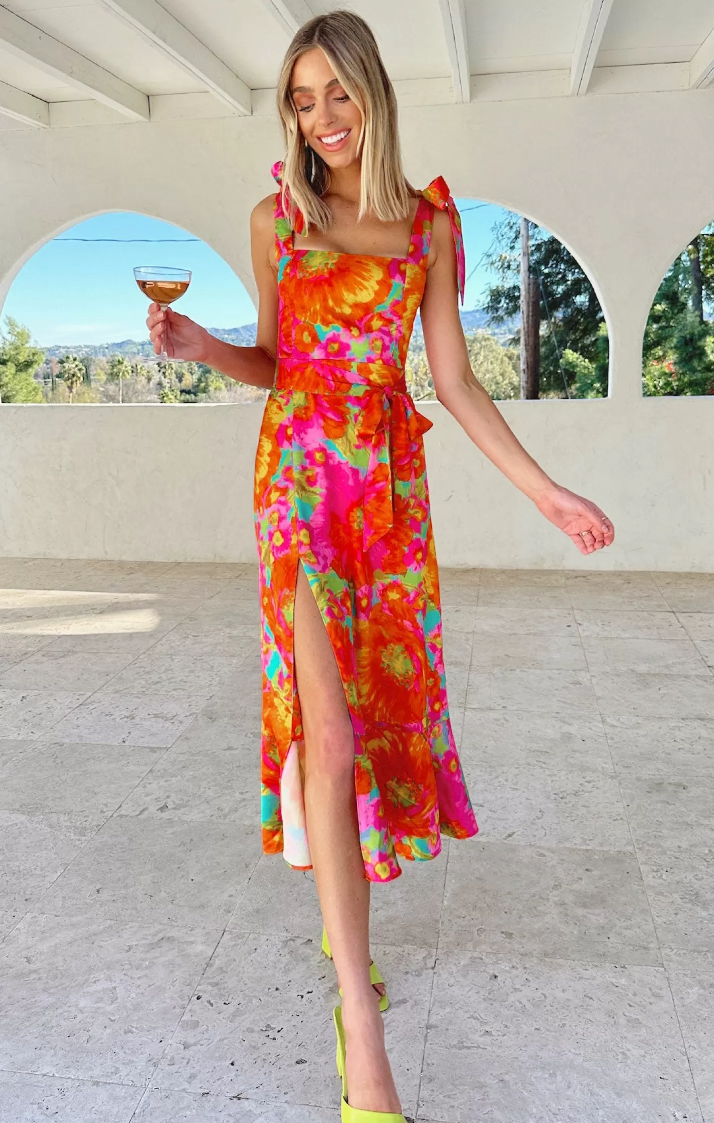 Kids Show Me Your Mumu Garden Midi Dress