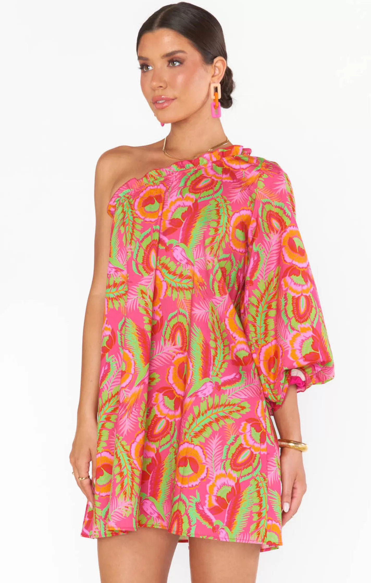 Show Me Your Mumu High Volume Mini Dress