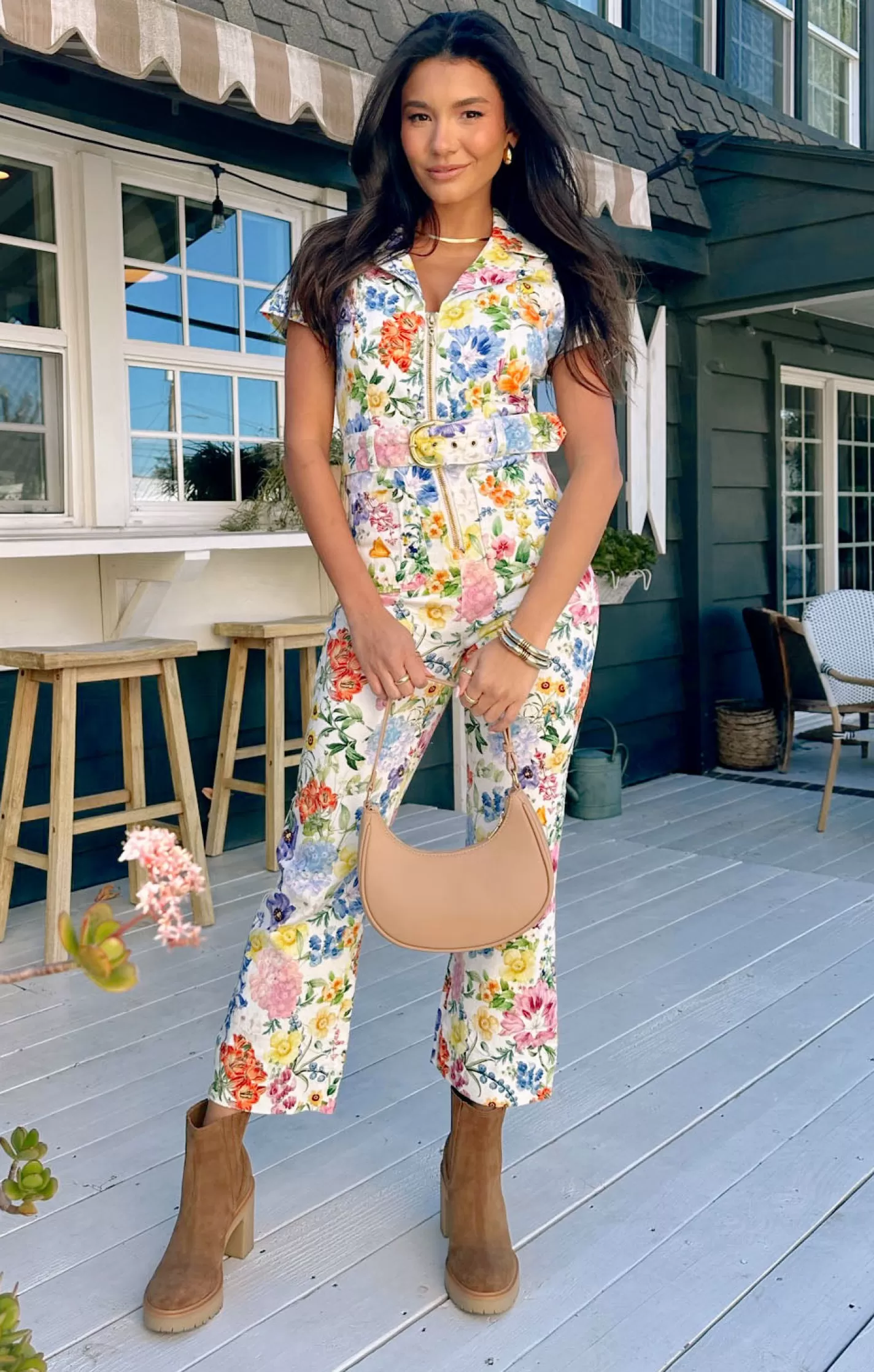 Show Me Your Mumu Jacksonville Short Sleeve Cropped Jumpsuit