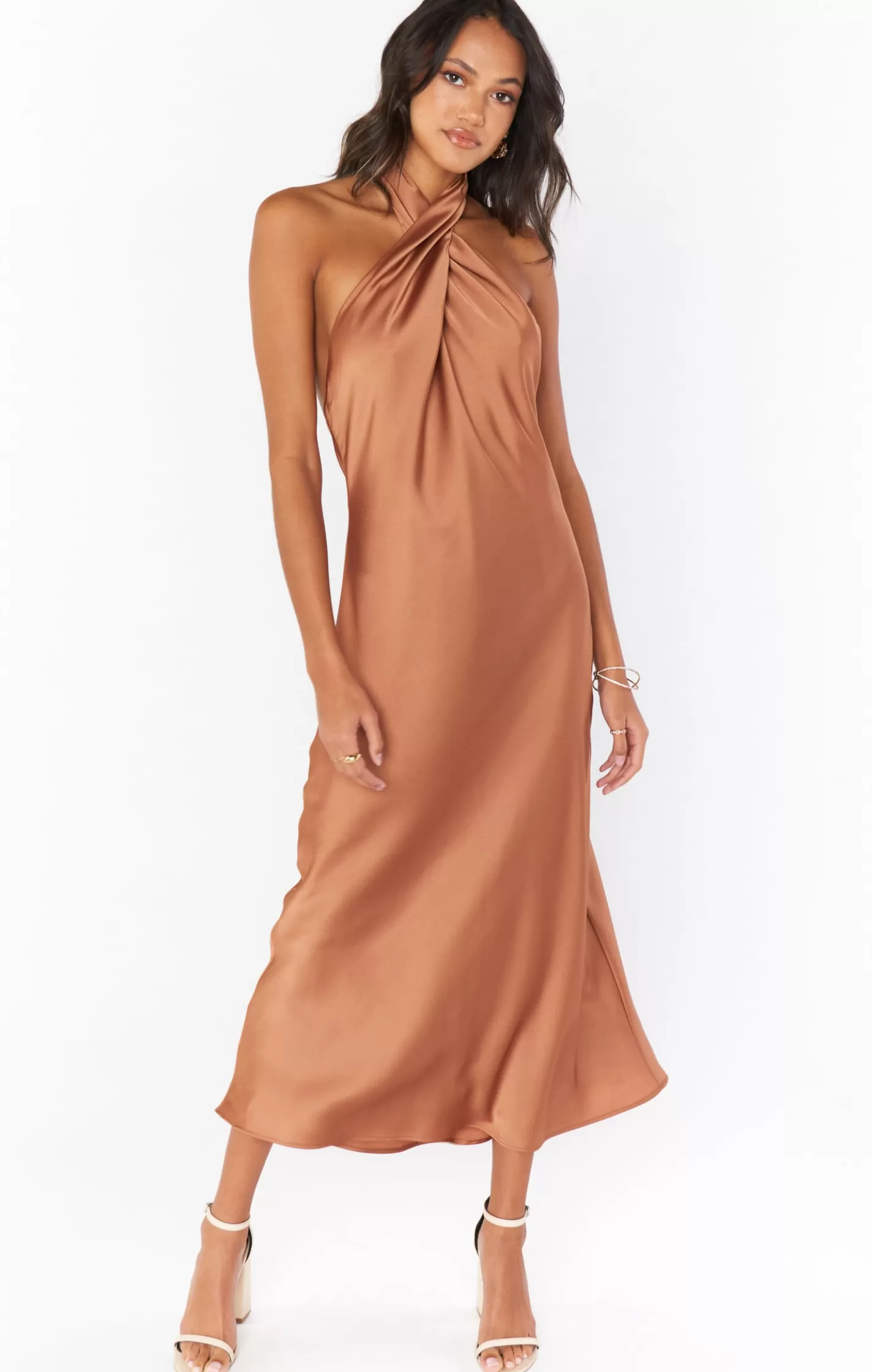 Show Me Your Mumu Jasmine Halter Midi Dress