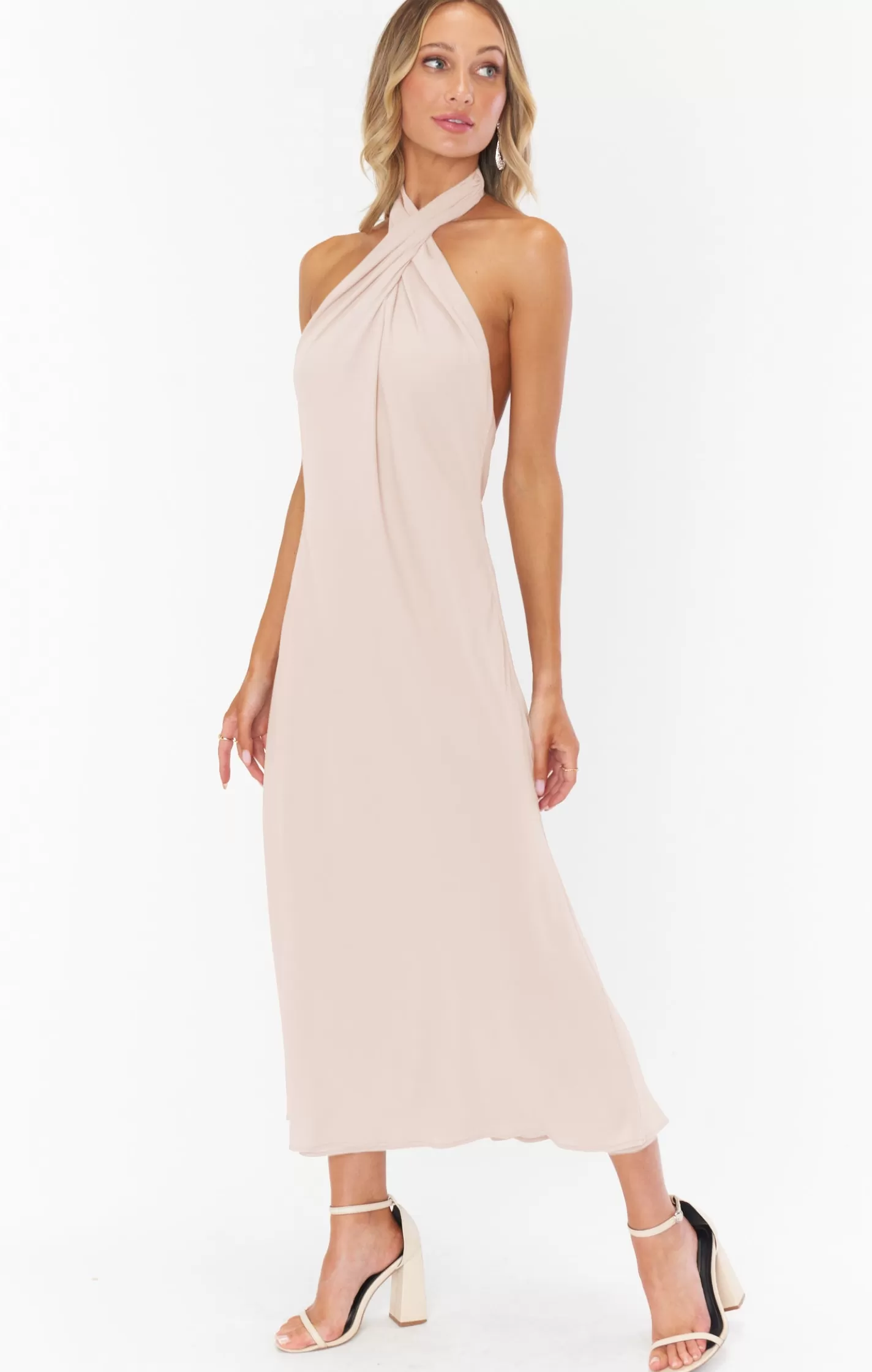 Show Me Your Mumu Jasmine Halter Midi Dress