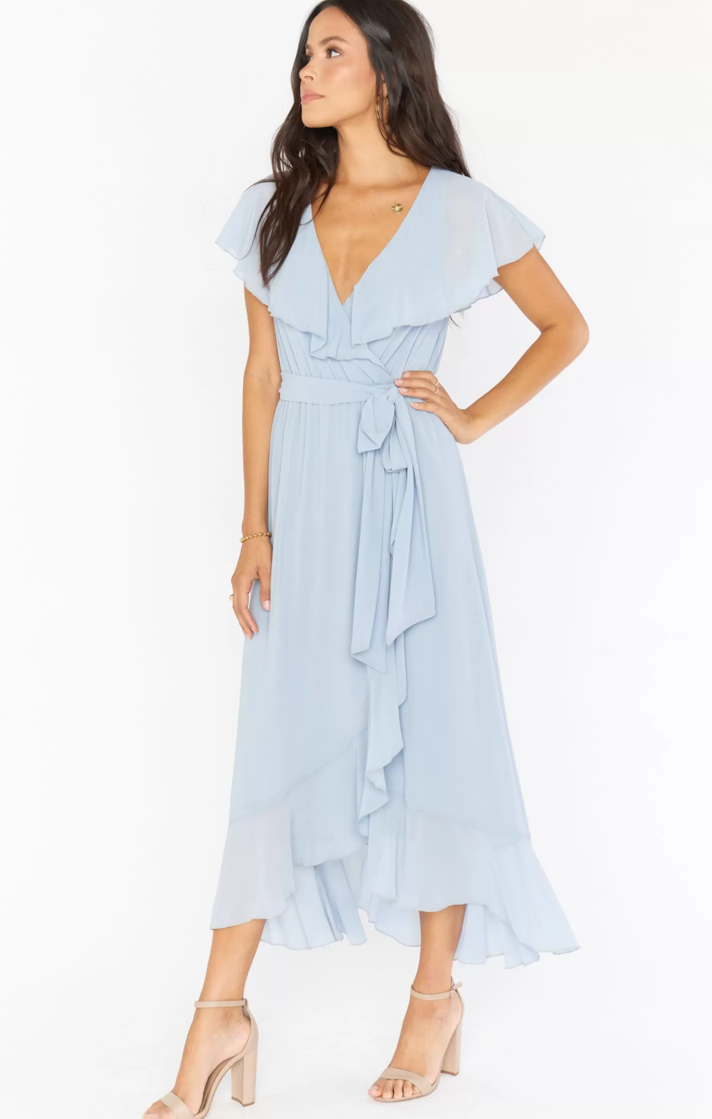 Kids Show Me Your Mumu Jess Ruffle Midi Dress