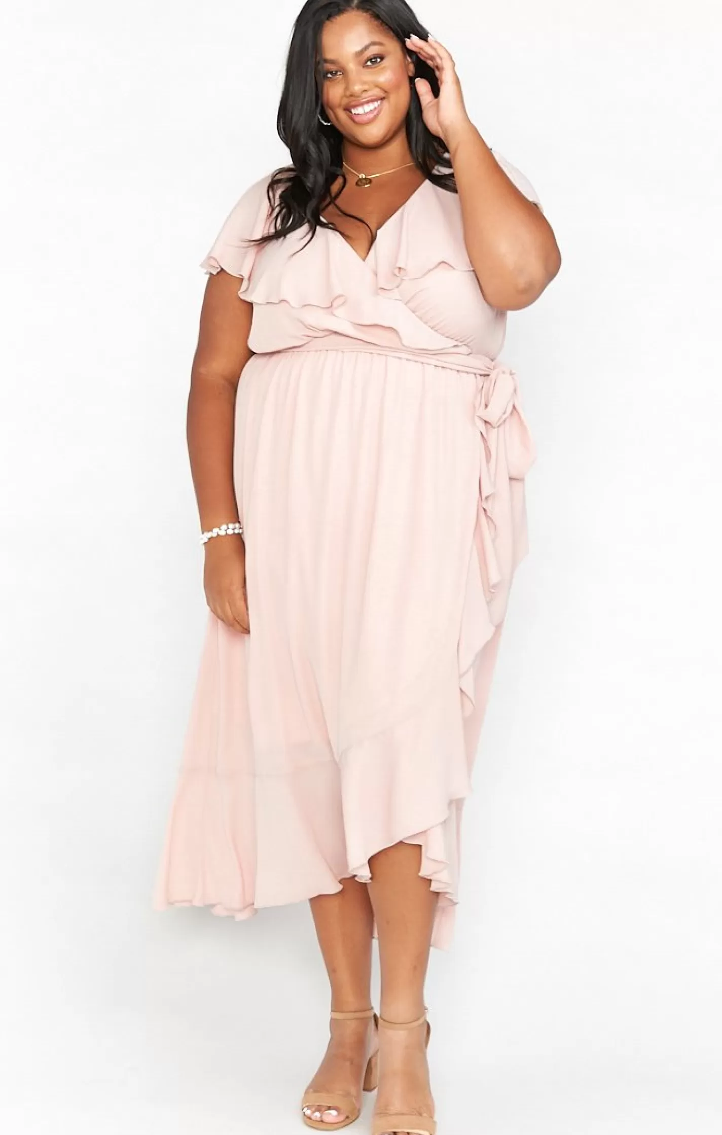 Kids Show Me Your Mumu Jess Ruffle Midi Dress