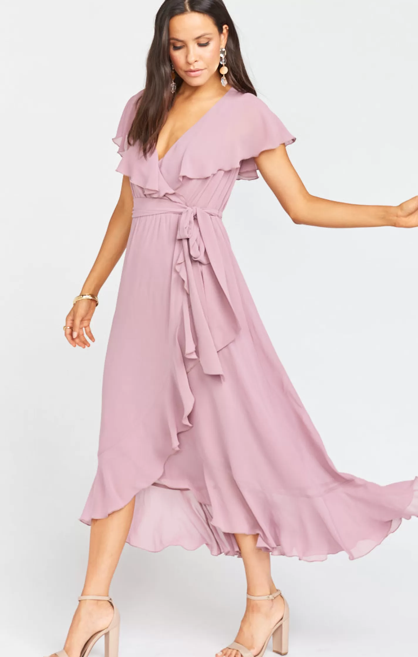 Kids Show Me Your Mumu Jess Ruffle Midi Dress