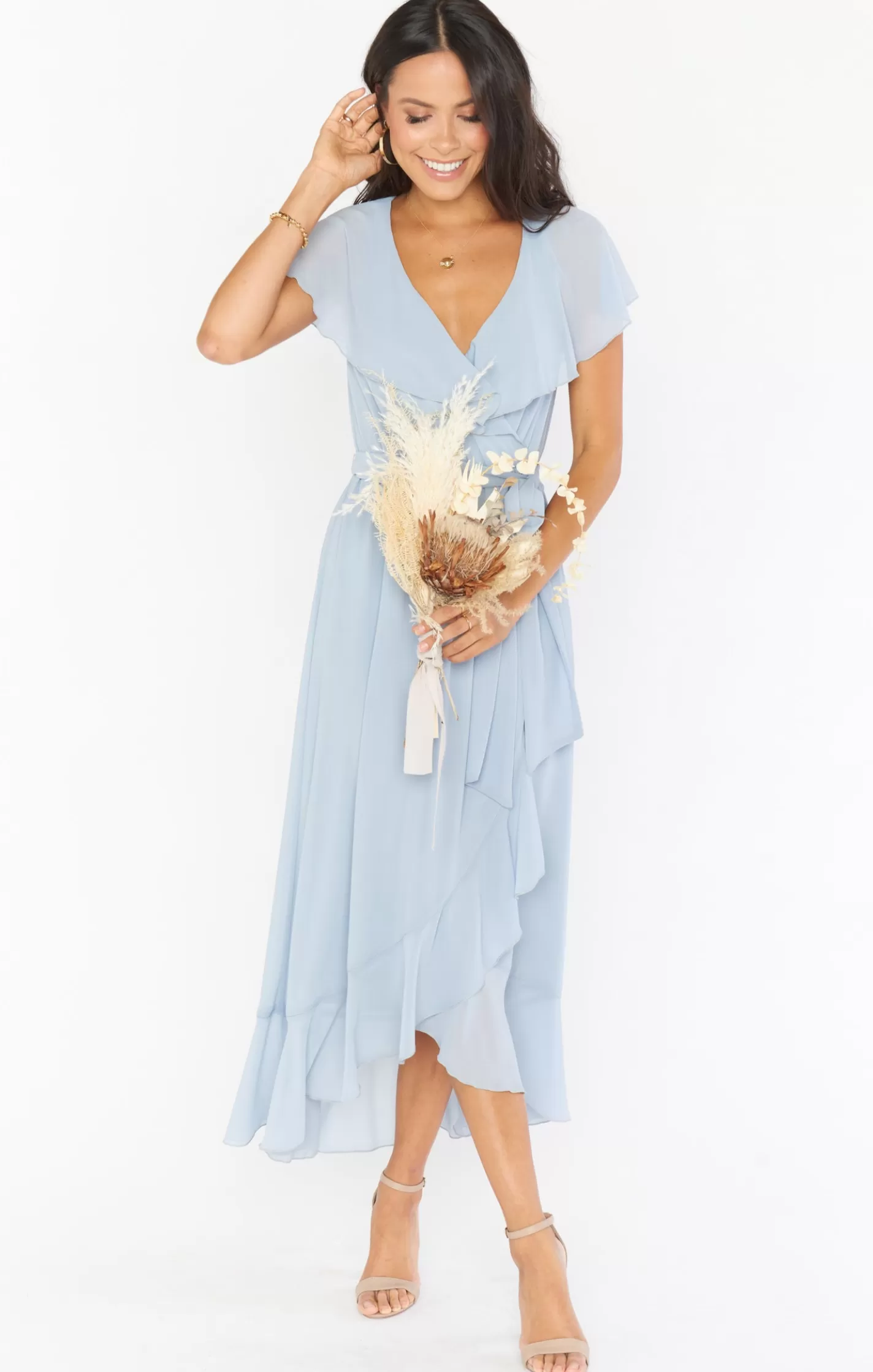 Show Me Your Mumu Jess Ruffle Midi Dress