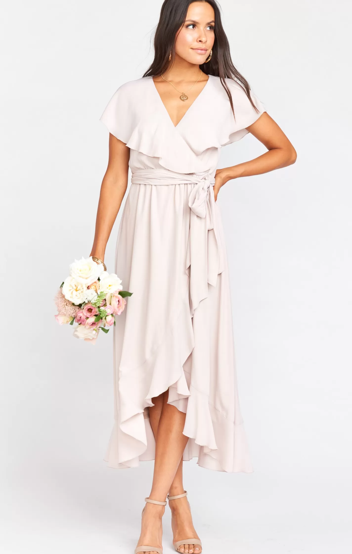 Show Me Your Mumu Jess Ruffle Midi Dress