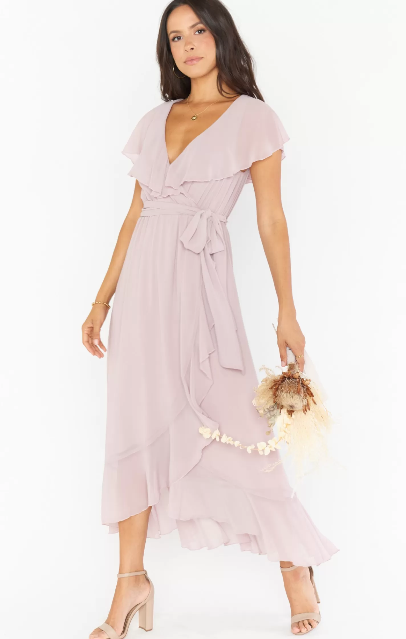 Show Me Your Mumu Jess Ruffle Midi Dress