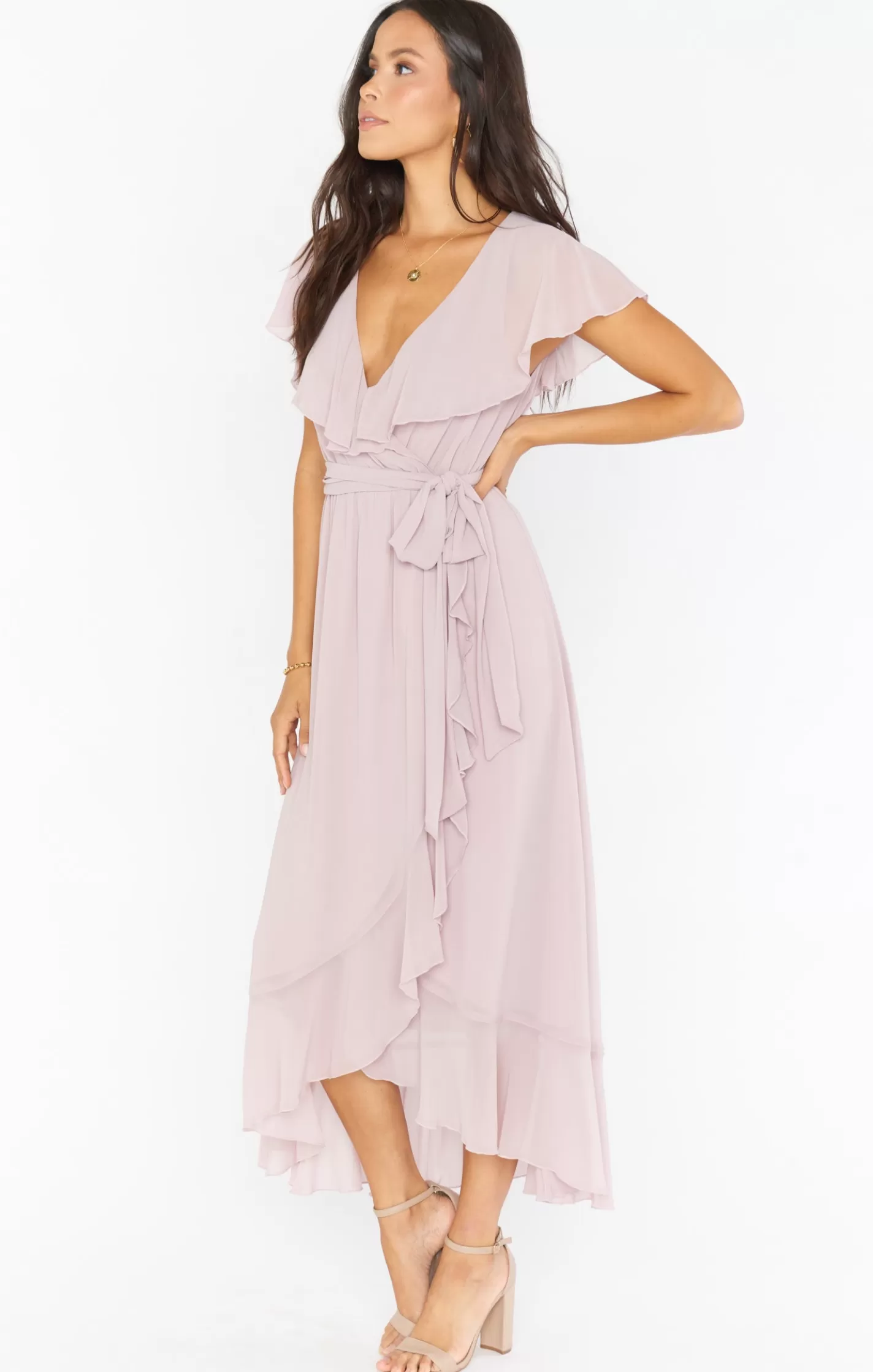 Show Me Your Mumu Jess Ruffle Midi Dress