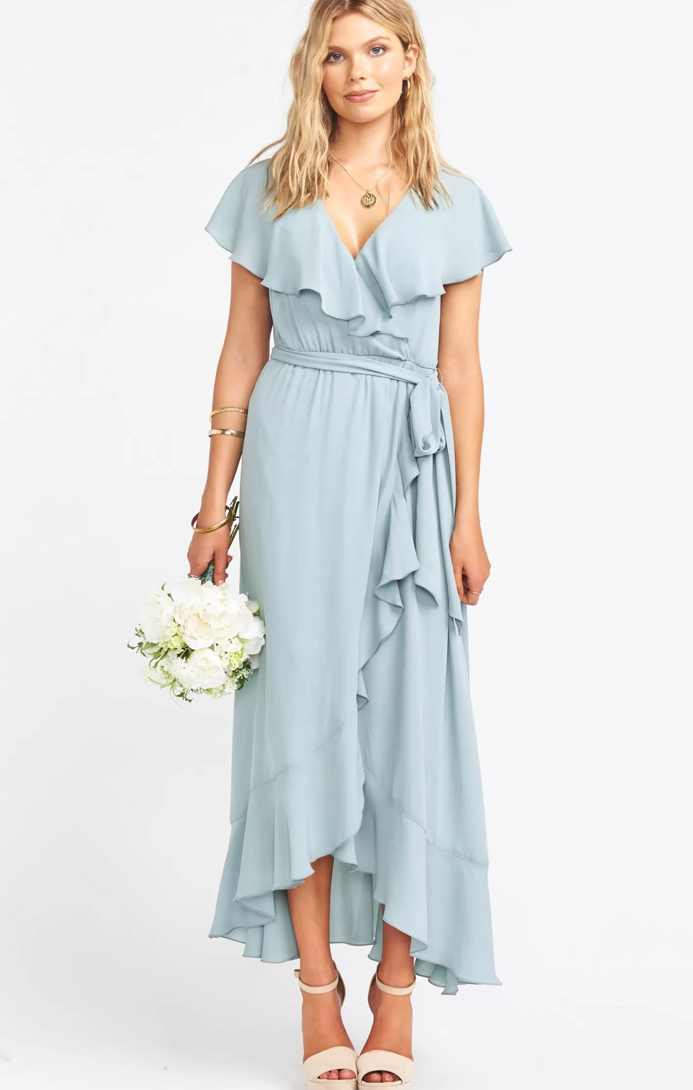 Show Me Your Mumu Jess Ruffle Midi Dress