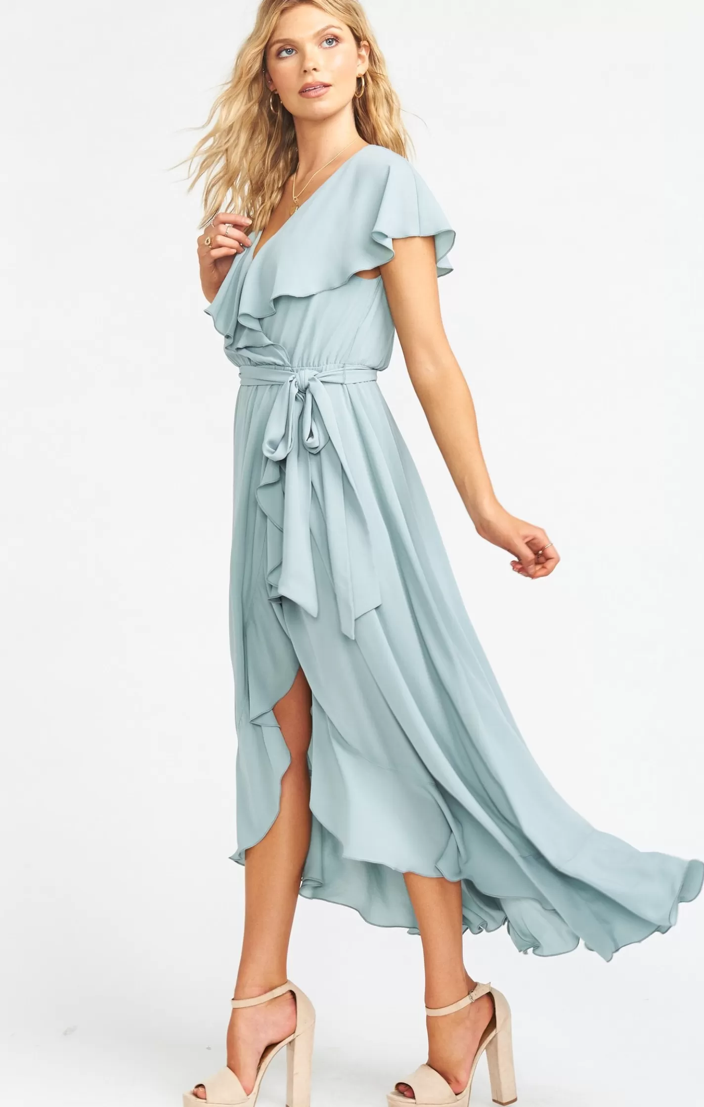 Show Me Your Mumu Jess Ruffle Midi Dress