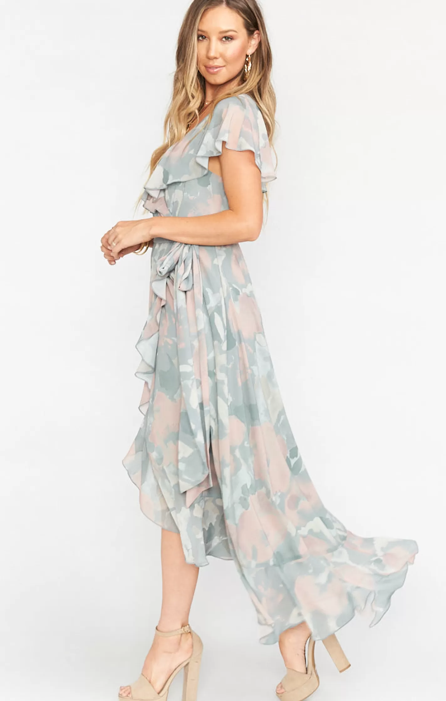 Show Me Your Mumu Jess Ruffle Midi Dress