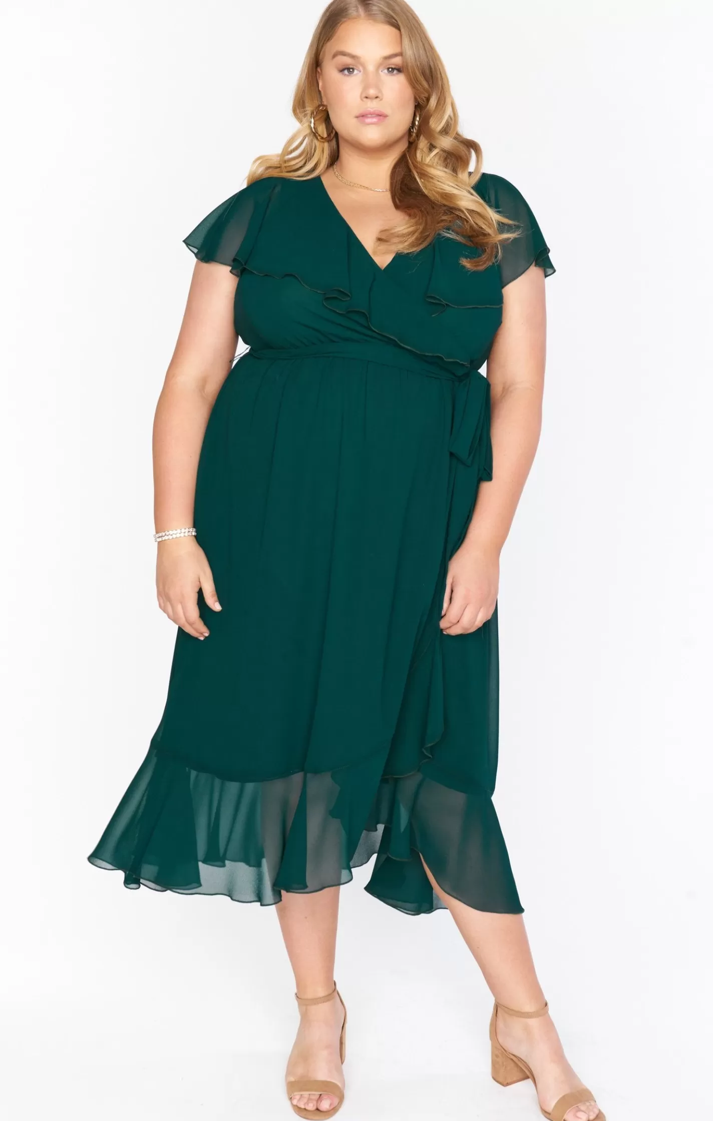 Show Me Your Mumu Jess Ruffle Midi Dress