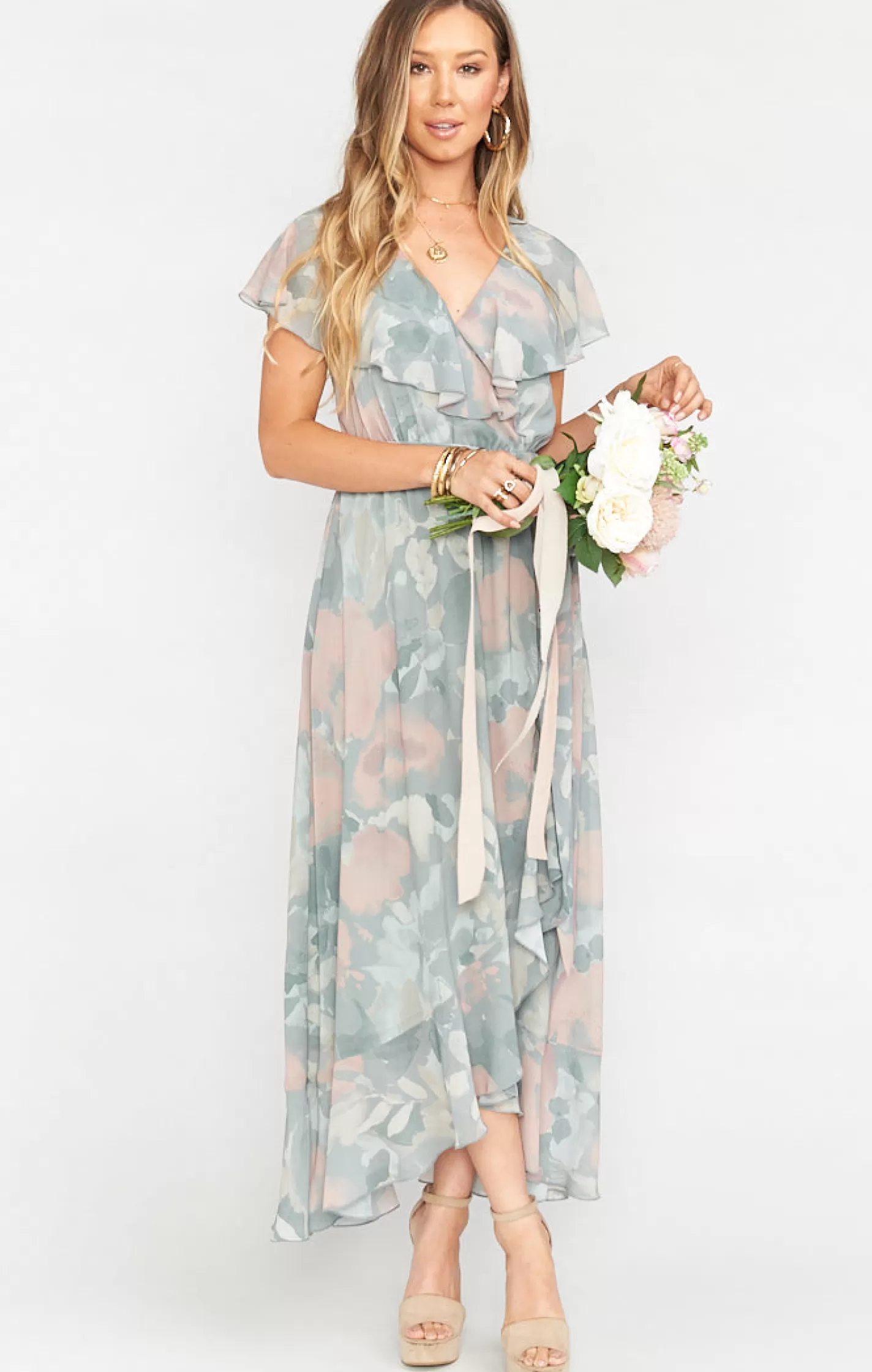 Show Me Your Mumu Jess Ruffle Midi Dress