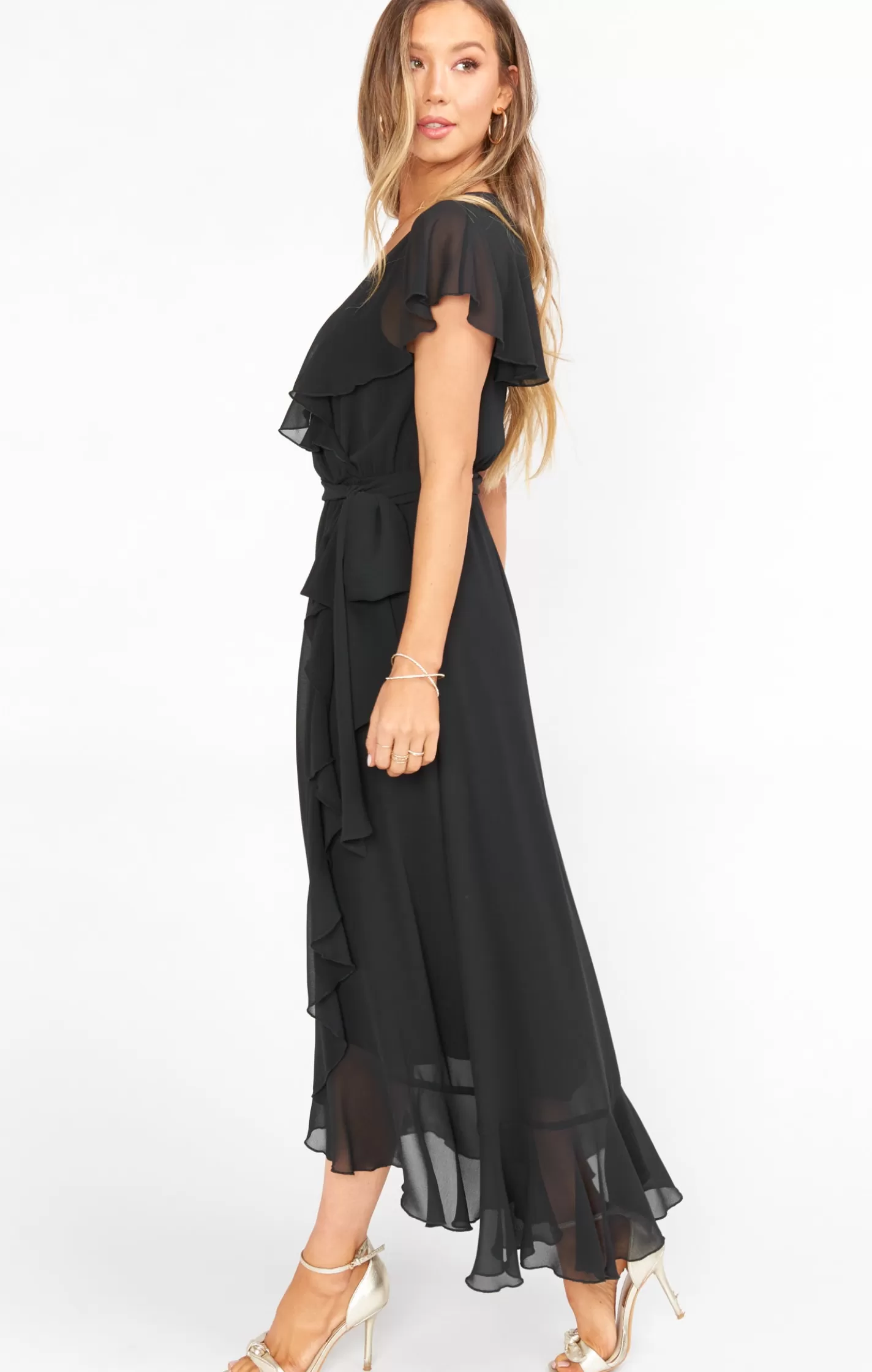 Show Me Your Mumu Jess Ruffle Midi Dress