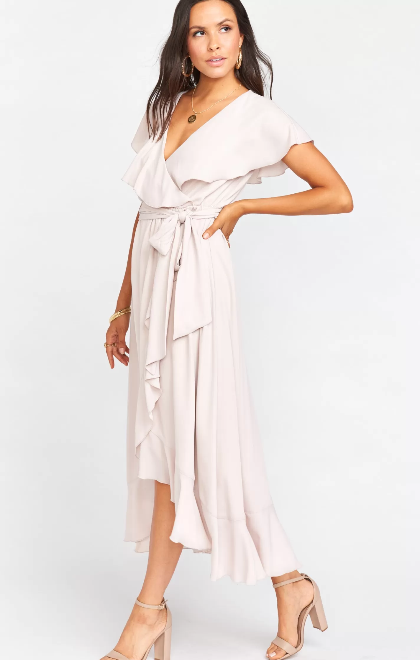 Show Me Your Mumu Jess Ruffle Midi Dress