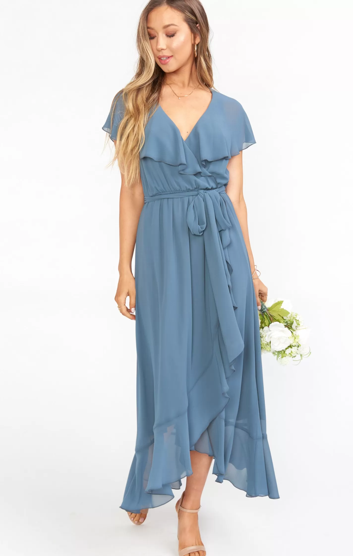 Show Me Your Mumu Jess Ruffle Midi Dress