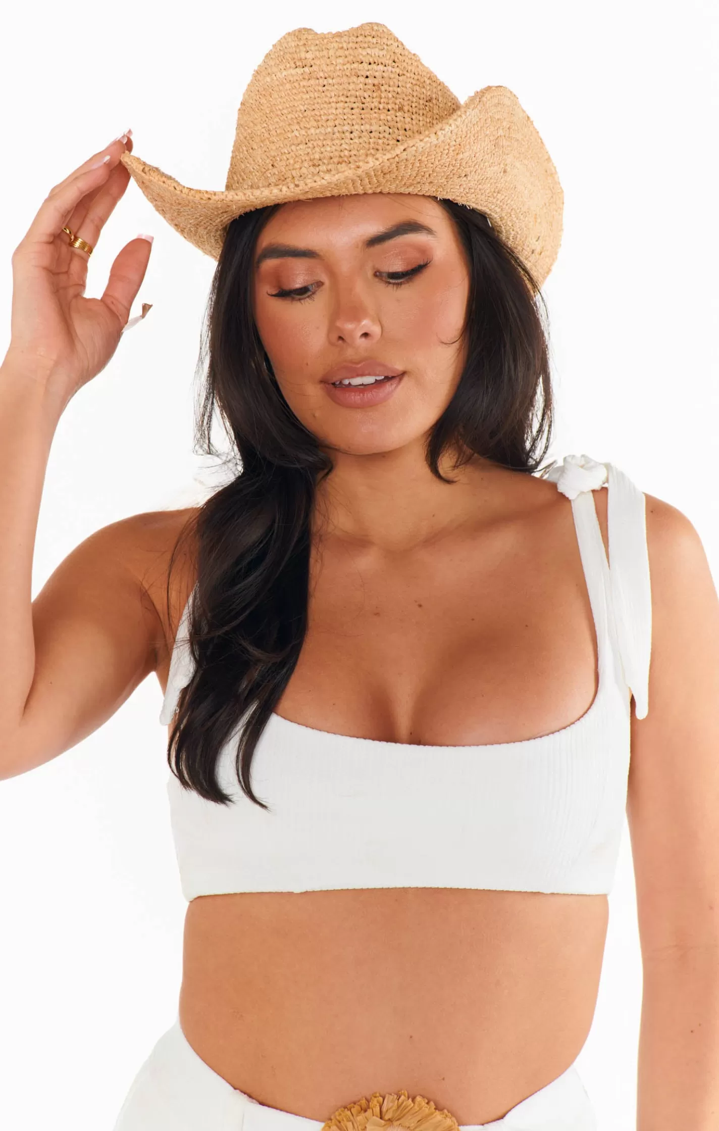 Show Me Your Mumu Lack of Color Raffia Cowboy Hat