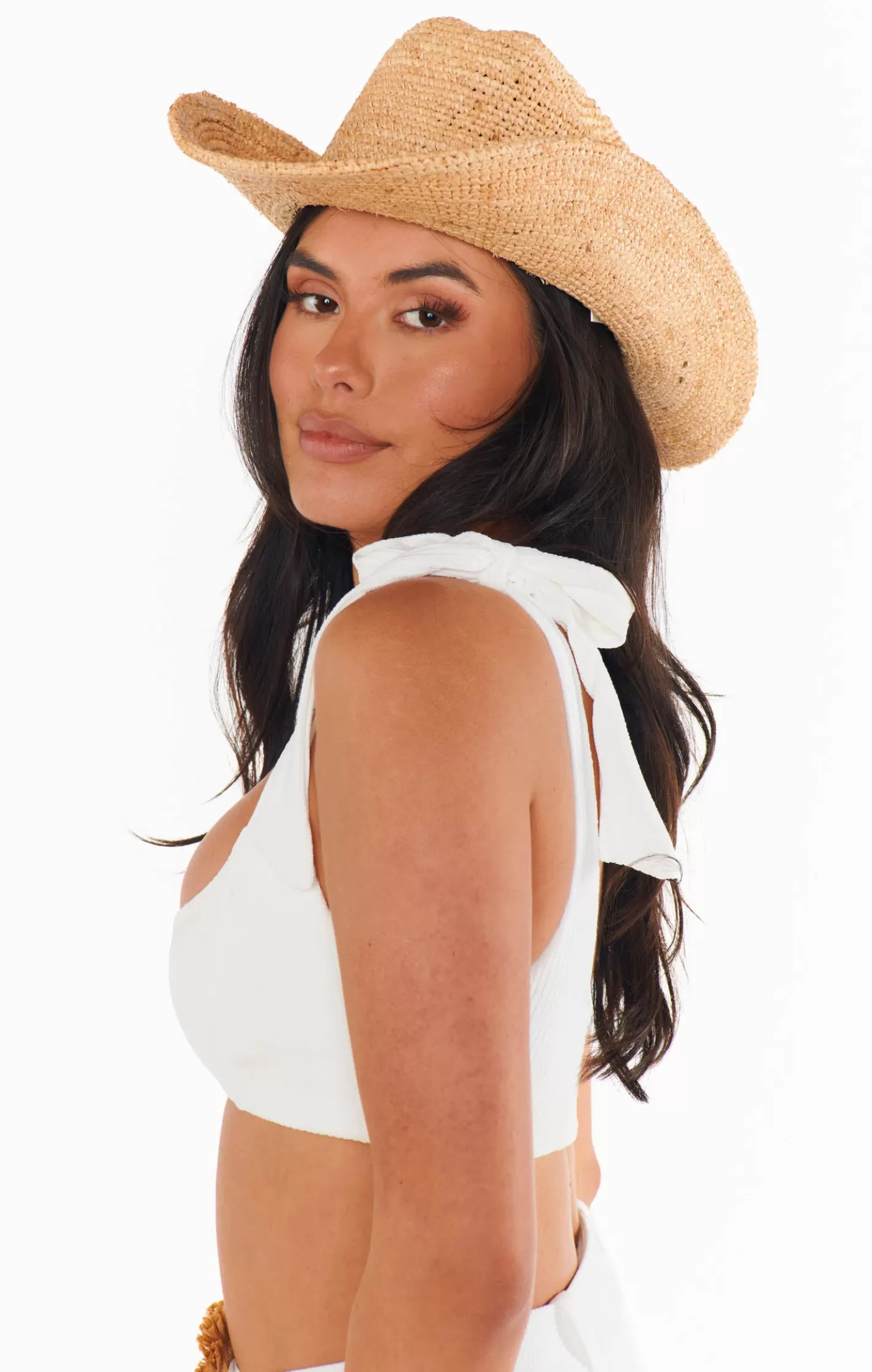 Show Me Your Mumu Lack of Color Raffia Cowboy Hat