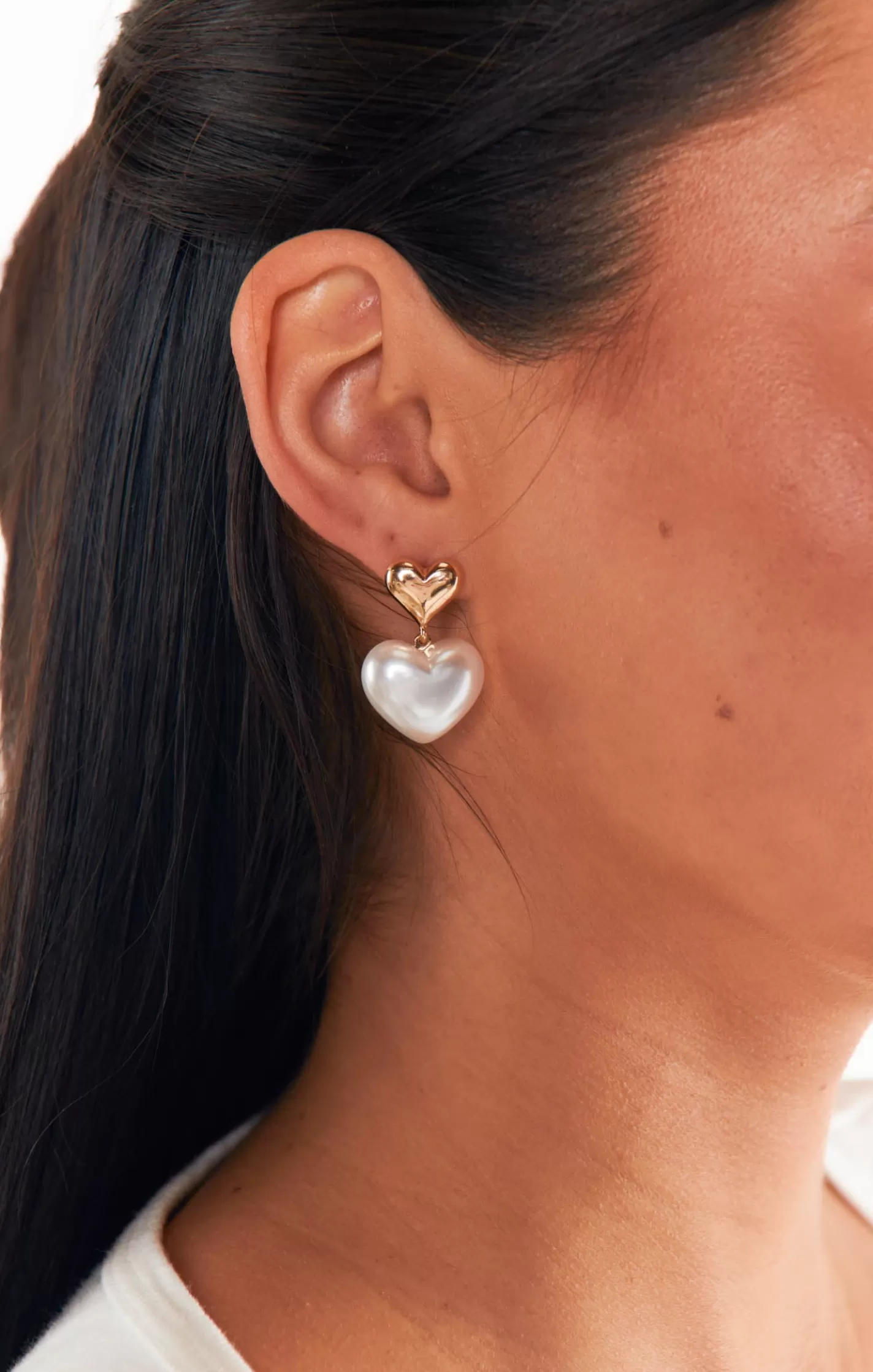 Show Me Your Mumu Pearly Hearts Drop Earring