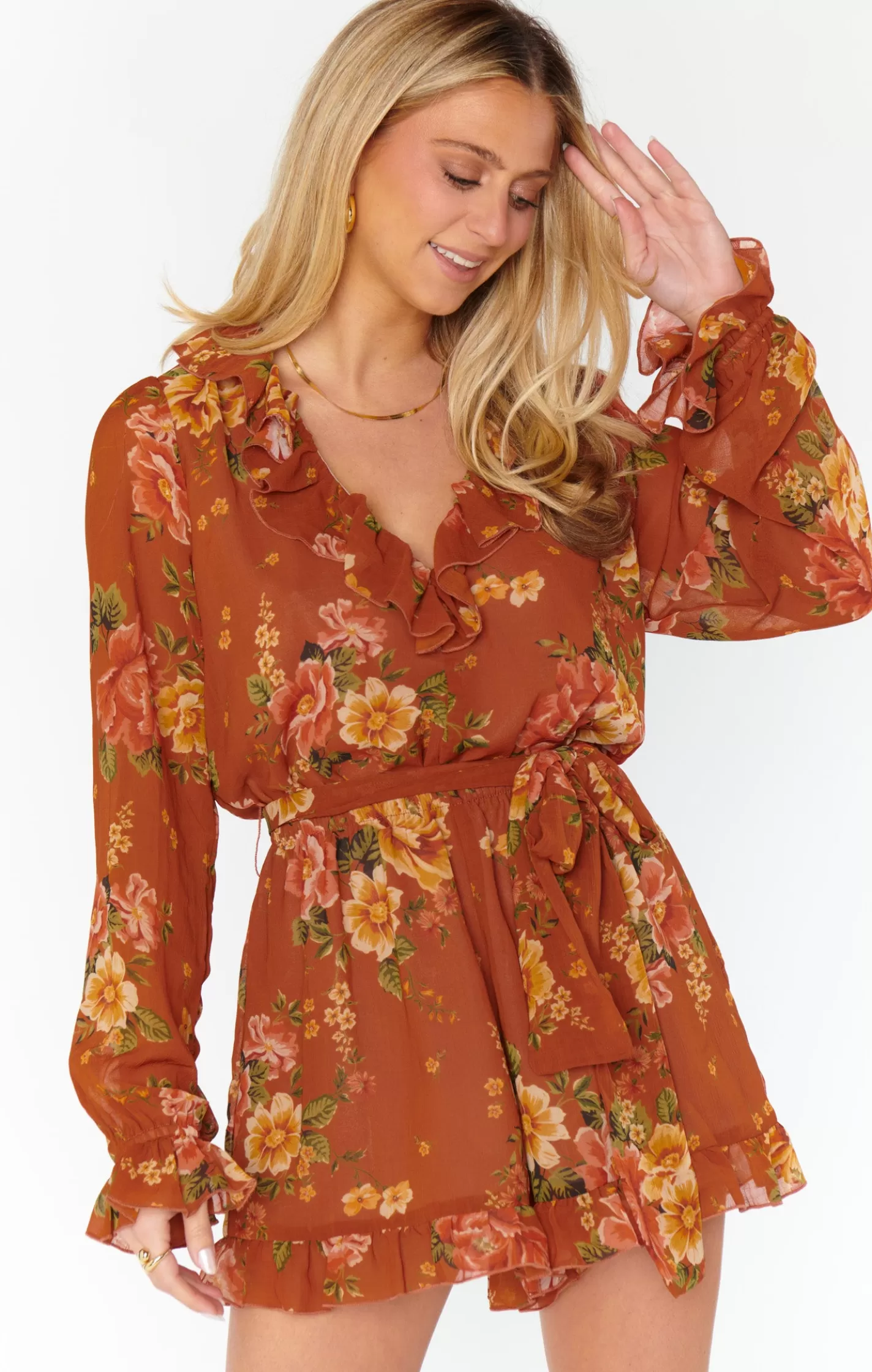 Show Me Your Mumu Raquel Ruffle Romper