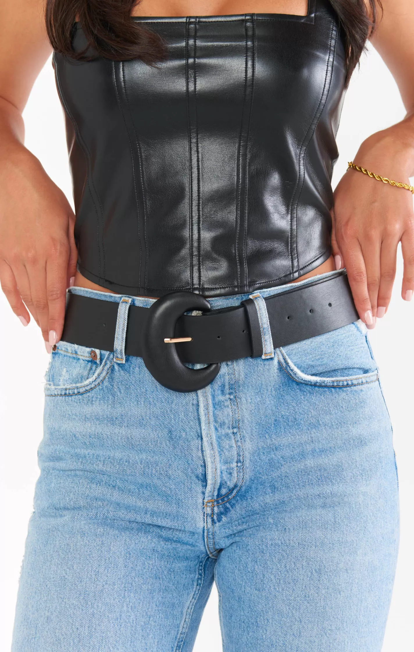 Show Me Your Mumu Round Buckle Belt