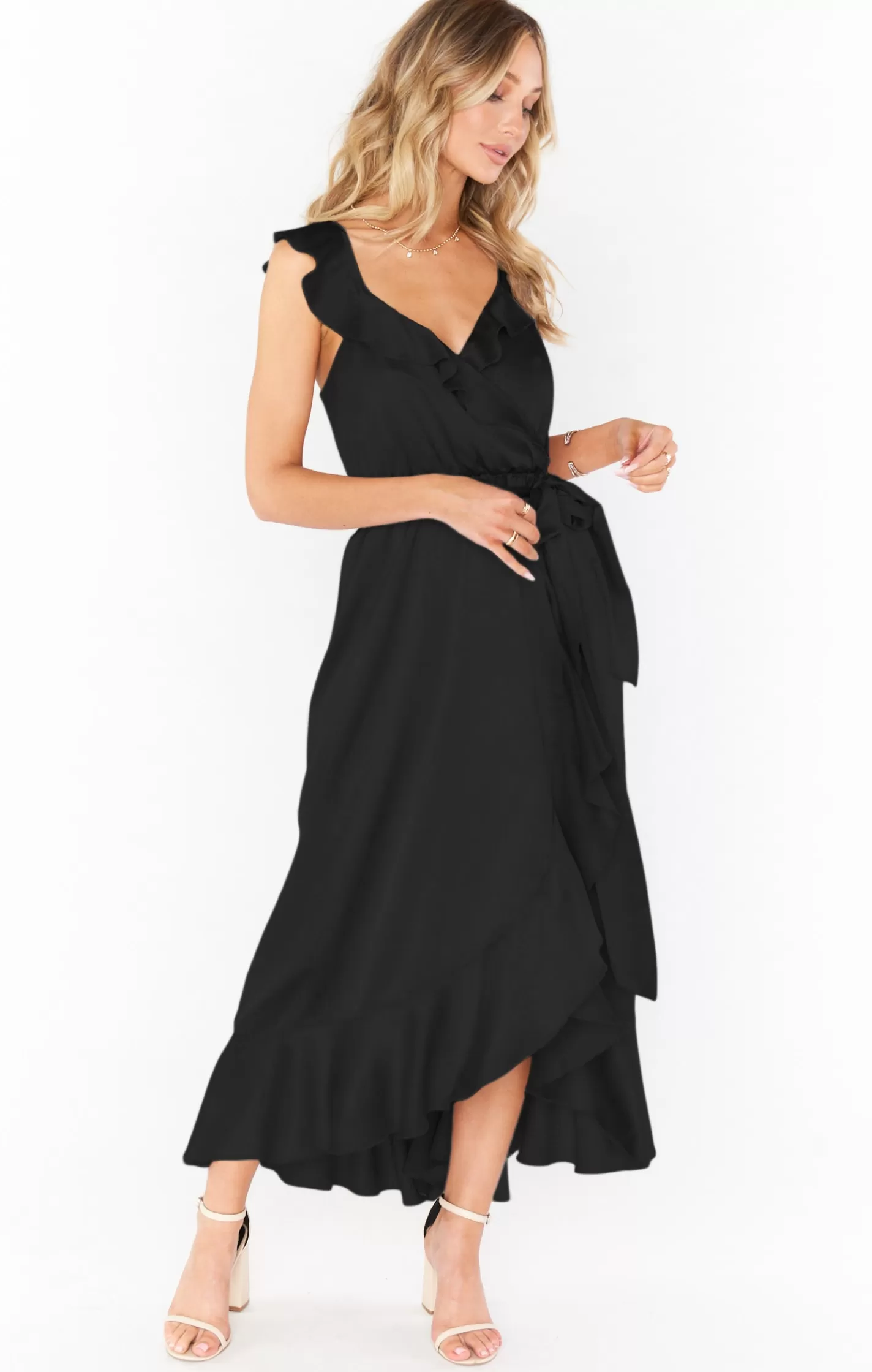 Show Me Your Mumu Samantha Ruffle Wrap Dress