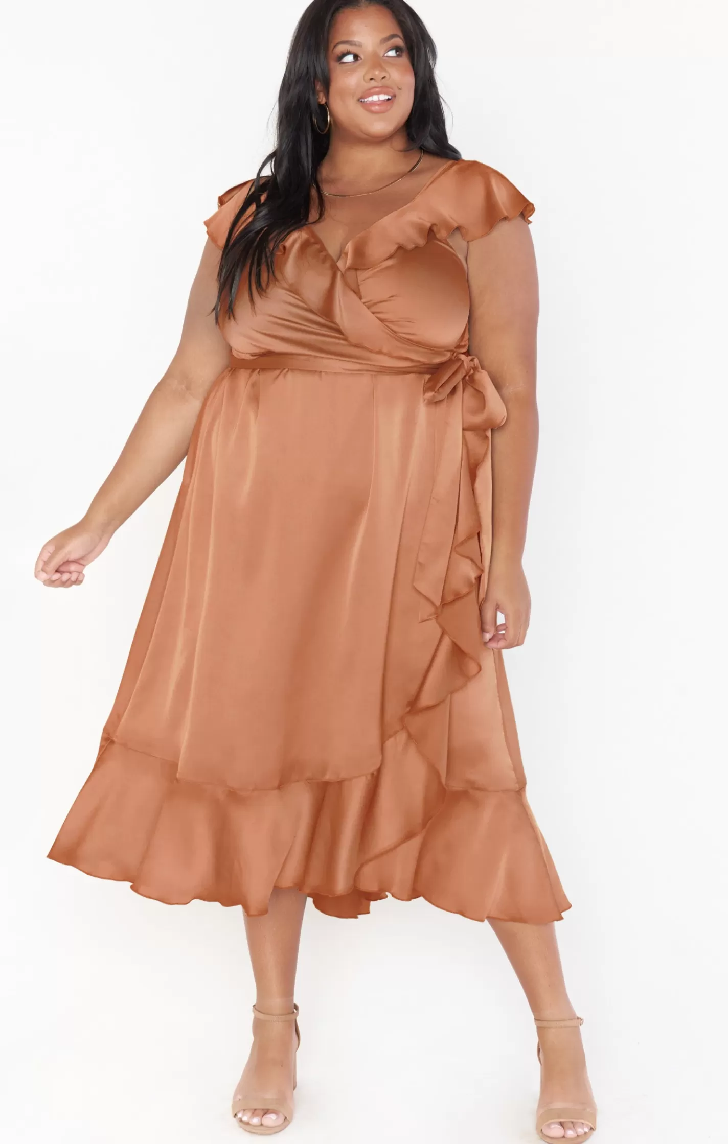 Show Me Your Mumu Samantha Ruffle Wrap Dress