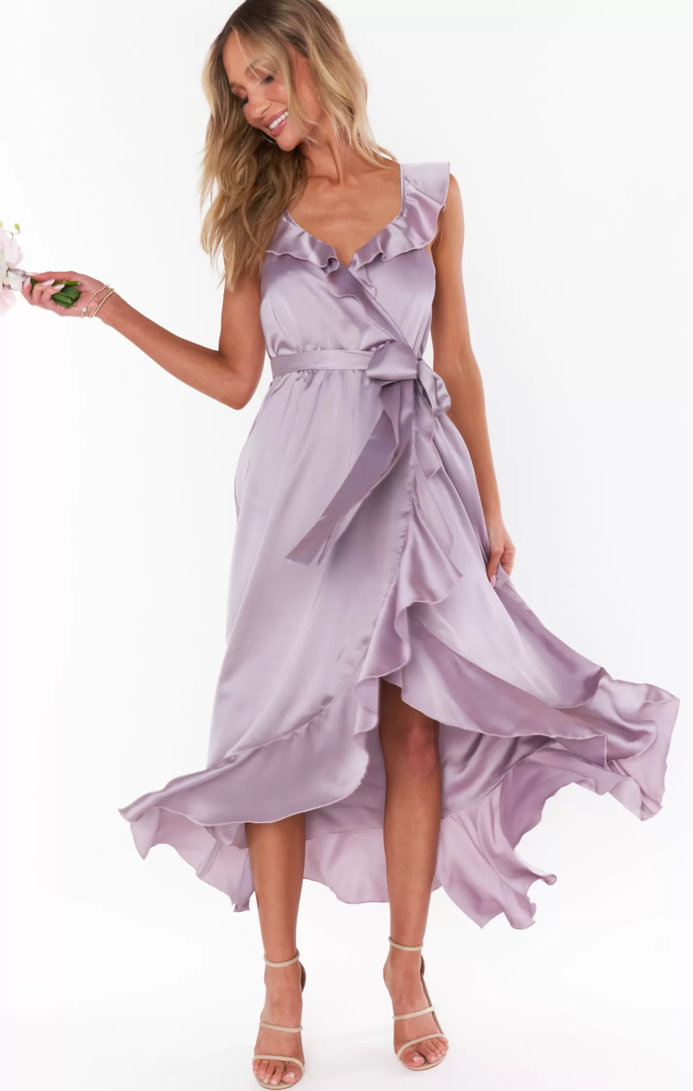 Show Me Your Mumu Samantha Ruffle Wrap Dress