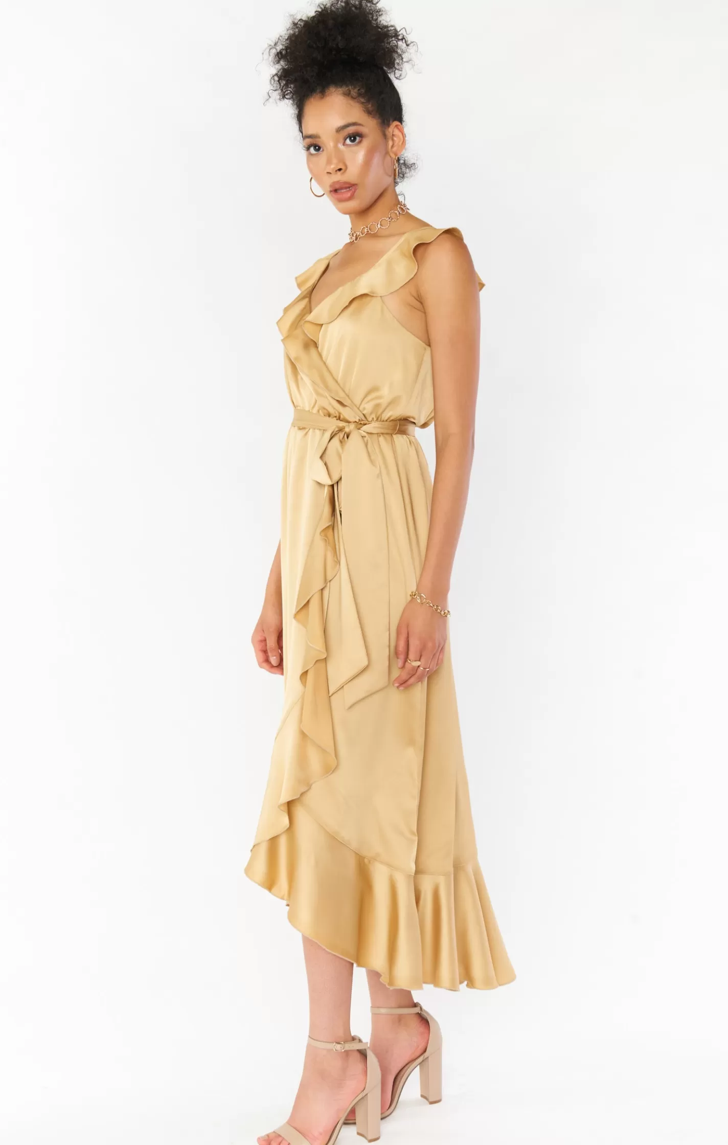 Show Me Your Mumu Samantha Ruffle Wrap Dress