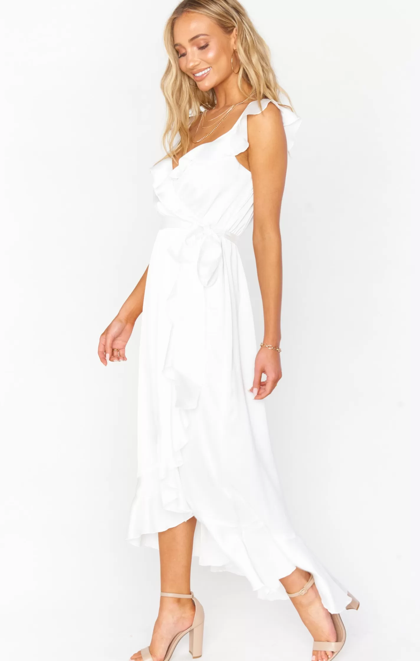 Show Me Your Mumu Samantha Ruffle Wrap Dress